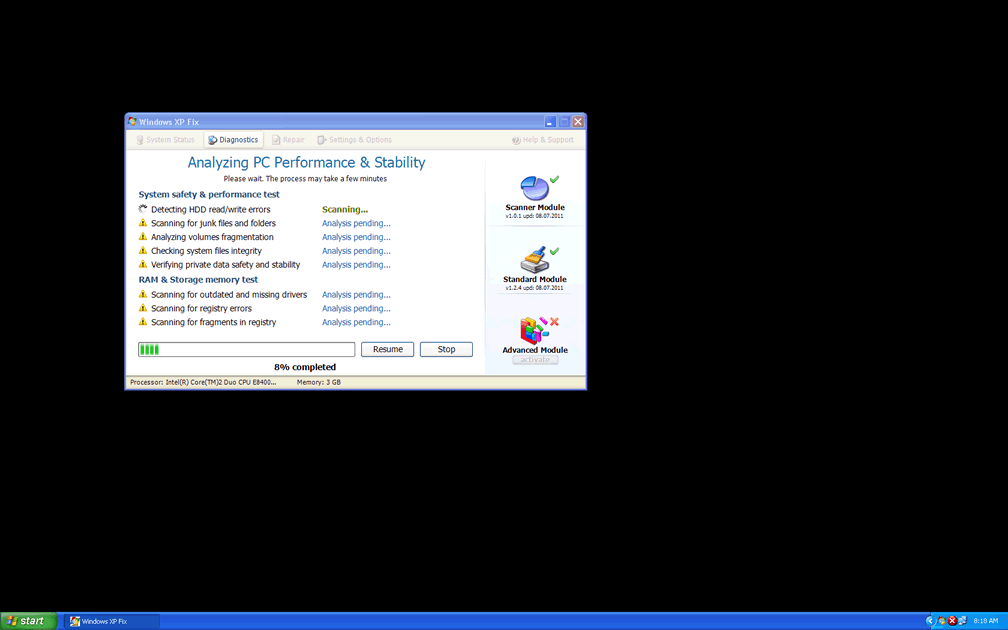 Remove Windows XP Fix (Removal Guide)