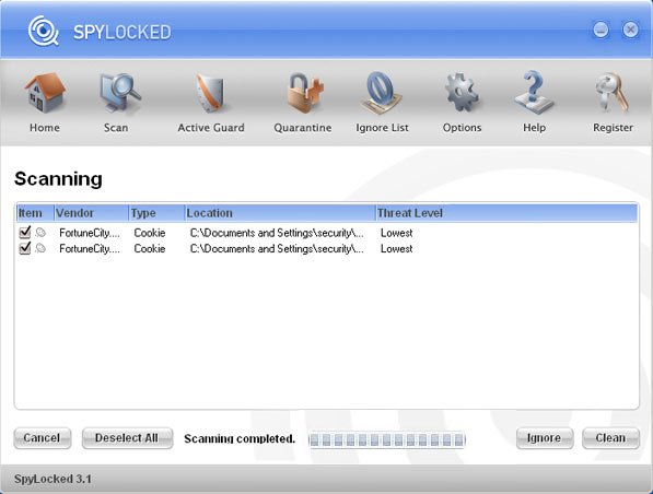 SpyLocked Screenshot