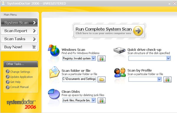 SystemDoctor Screenshot