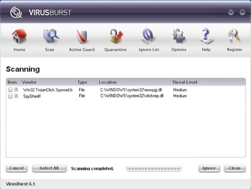 VirusBurst Screenshot