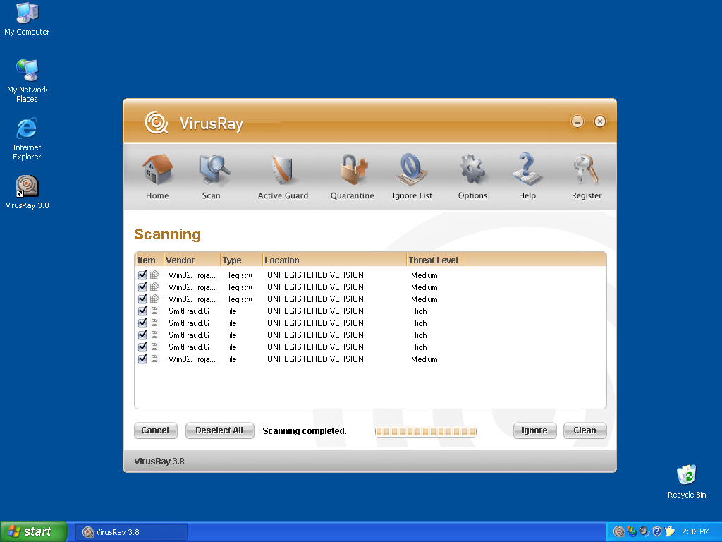 VirusRay Screenshot