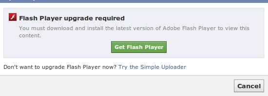 upgrade adobe flash fake facebook friend request