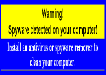 Warning! Spyware detected on your computer!