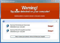 Warning! Spyware detected on your computer! Screenshot 2