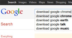 download google chrome search malware urls