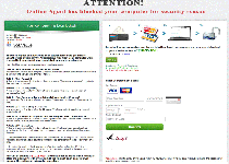 Attention Online Agent has blocked your computer for security reason Ransomware Screenshot 1