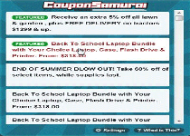 Coupon Samurai Screenshot 1