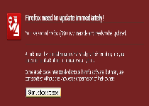 Firefox need to update immediately Fake Alert Screenshot 1