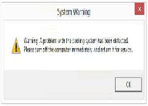 A Problem with the Cooling System Has Been Detected Message Screenshot 1