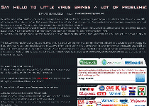 Say Hello To Little Virus Brings A Lot Of Problems Ransomware Screenshot 1