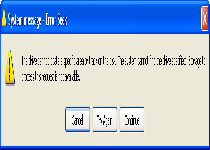 System message Error Seek Fake Alert Screenshot 1