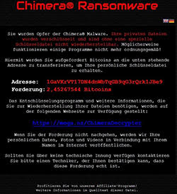 chimera ransomware threatens to publish personal data