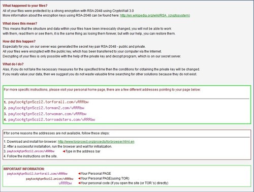 cryptowall ransomware
