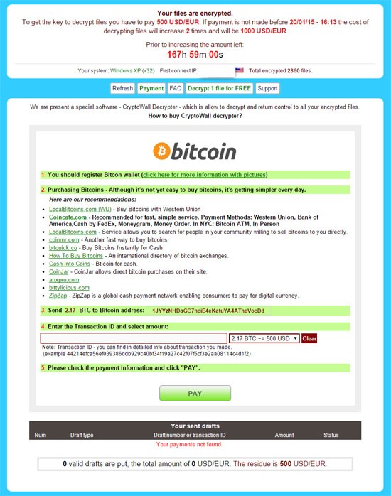 cryptowall ransomware version 3.0 new features