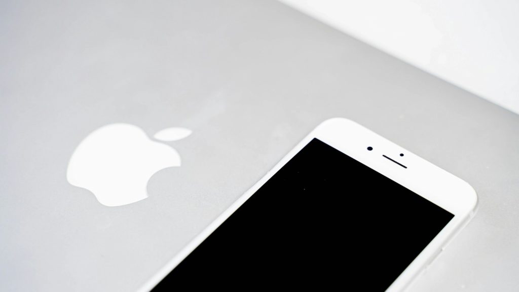 a cell phone with a logo